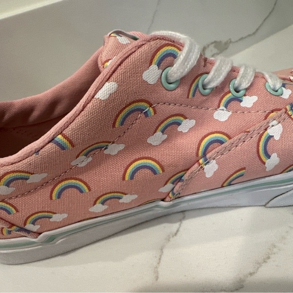 Vans Youth Kids Girls Doheny Rainbows Shoes Sneakers Size Missy 6 Pink Lace Up - Picture 13 of 14